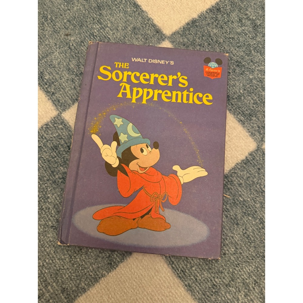 Walt Disney The Sorcerer's Apprentice Vintage Book Wonderful World of Reading